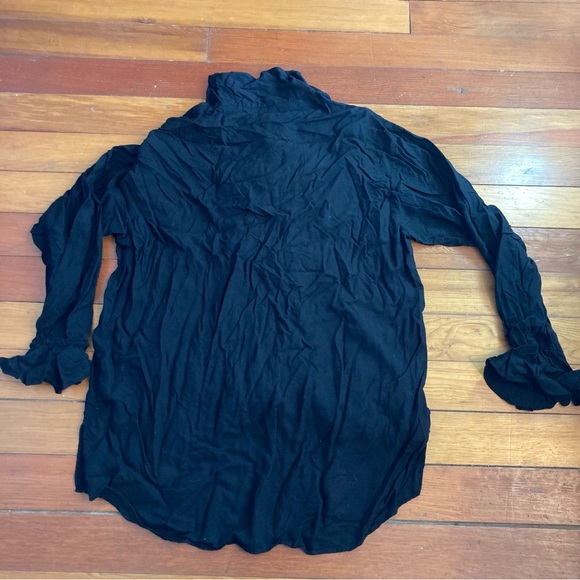morbid threads hot topic mall y2k long sleeve button down ruffle shirt XL - Picture 2 of 5